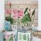 Designart - Vintage Pink Lotuses In The Pond II - Traditional Print on Natural Pine Wood